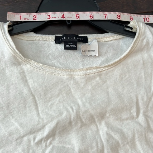 Sanctuary oversized cropped sweatshirt M NWT - Picture 11 of 11